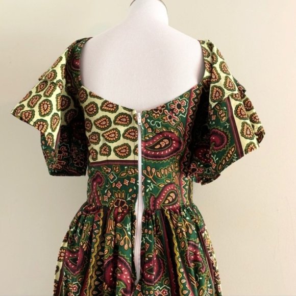 Vintage Autumnal Renaissance Dress - Picture 4 of 4